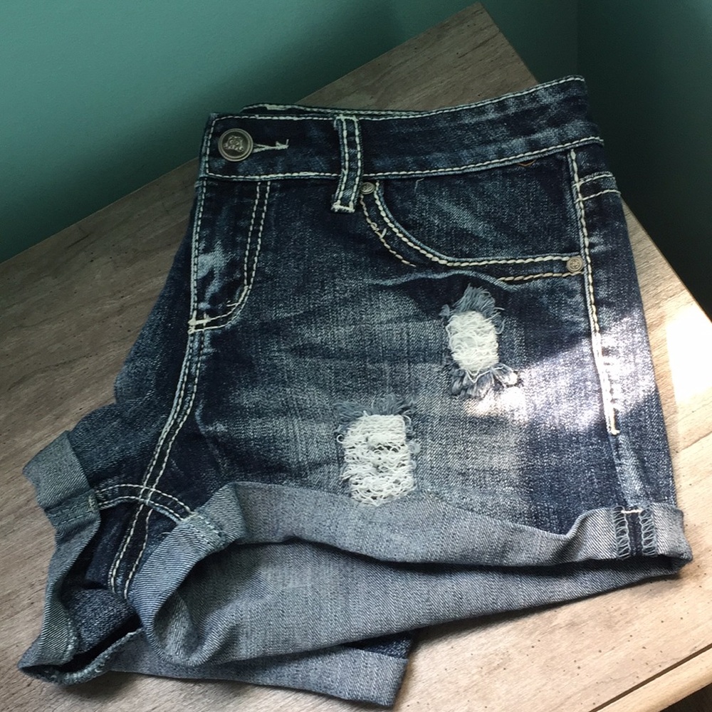 Soundgirl Denim Jean Shorts.